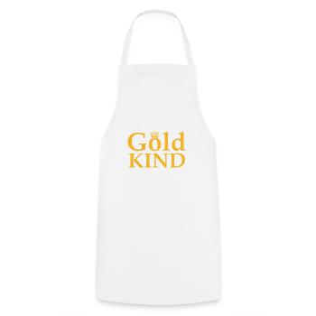 Gold Children - Cooking Apron - white - Front - AI Model Male 185 dark (185cm)