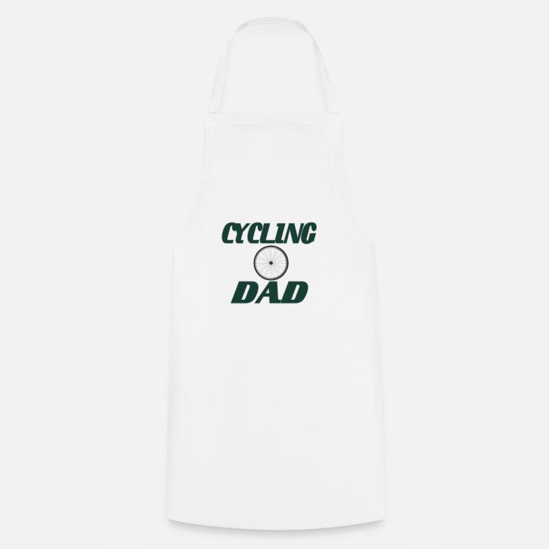 CYCLING DAD - Cooking Apron - white