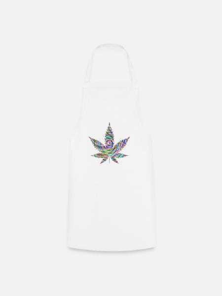 weed - Kochschürze - Weiß