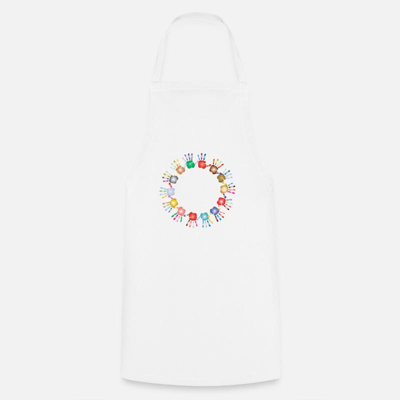 mains - Tablier de cuisine - blanc
