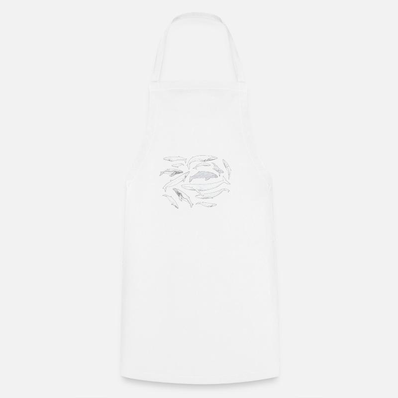 Baleines - Baleines - Baleines - Tablier de cuisine - blanc