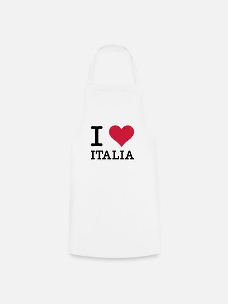 I Love Italia - Kochschürze - Weiß