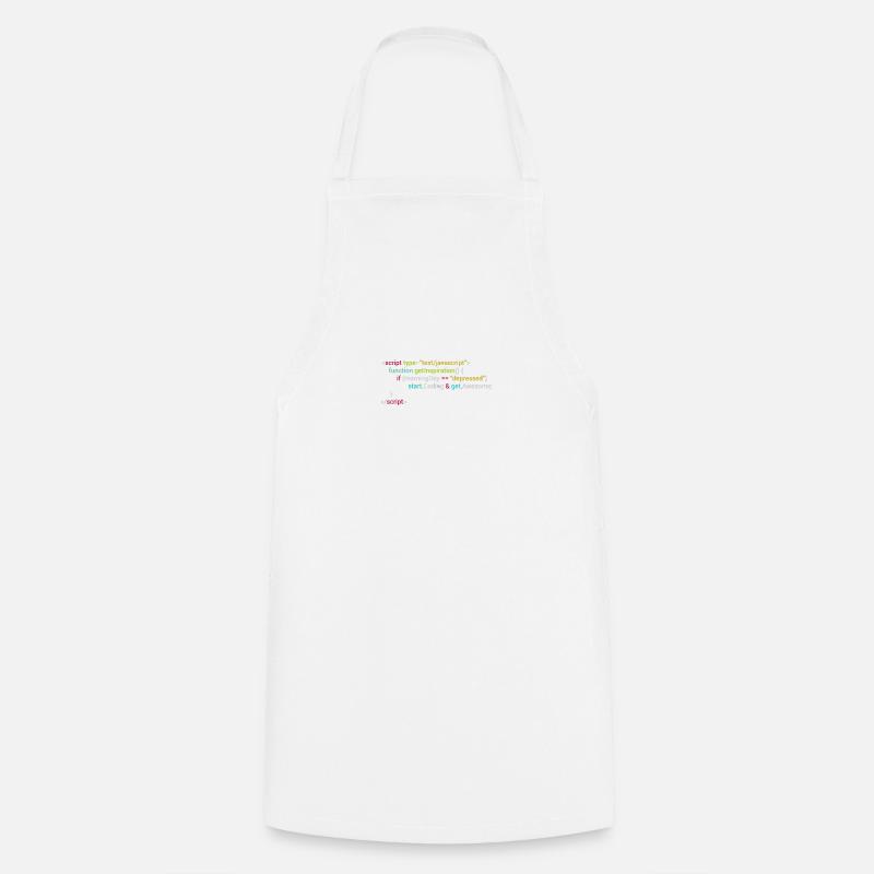 Geek attitude code - Tablier de cuisine - blanc
