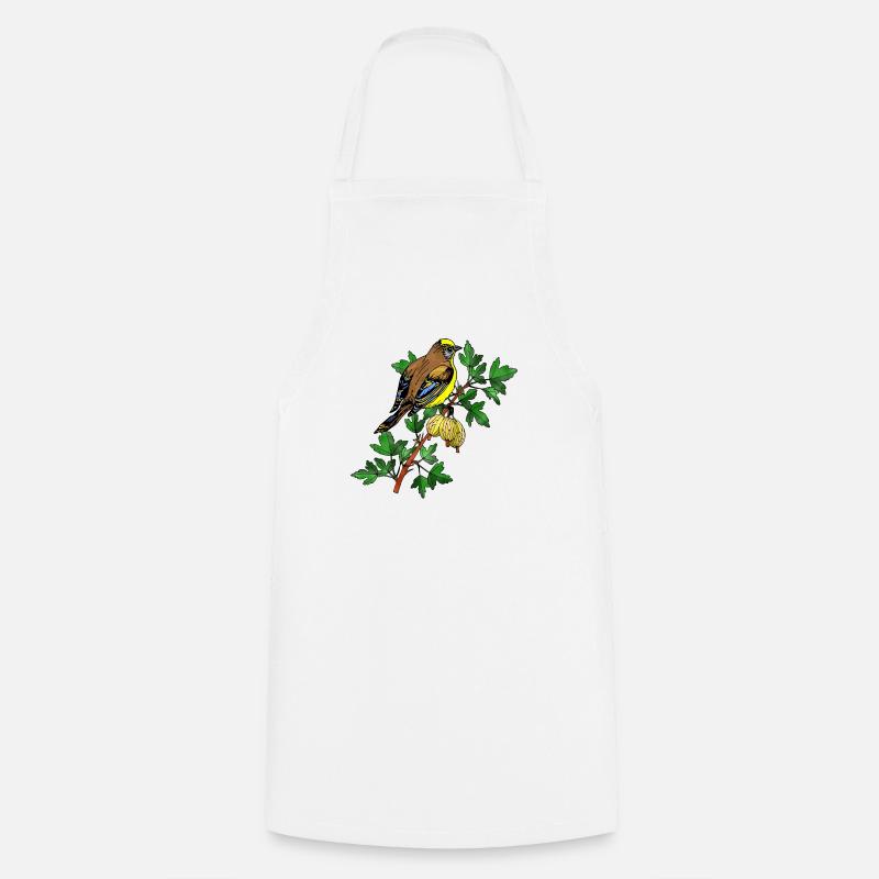 oiseau - Tablier de cuisine - blanc