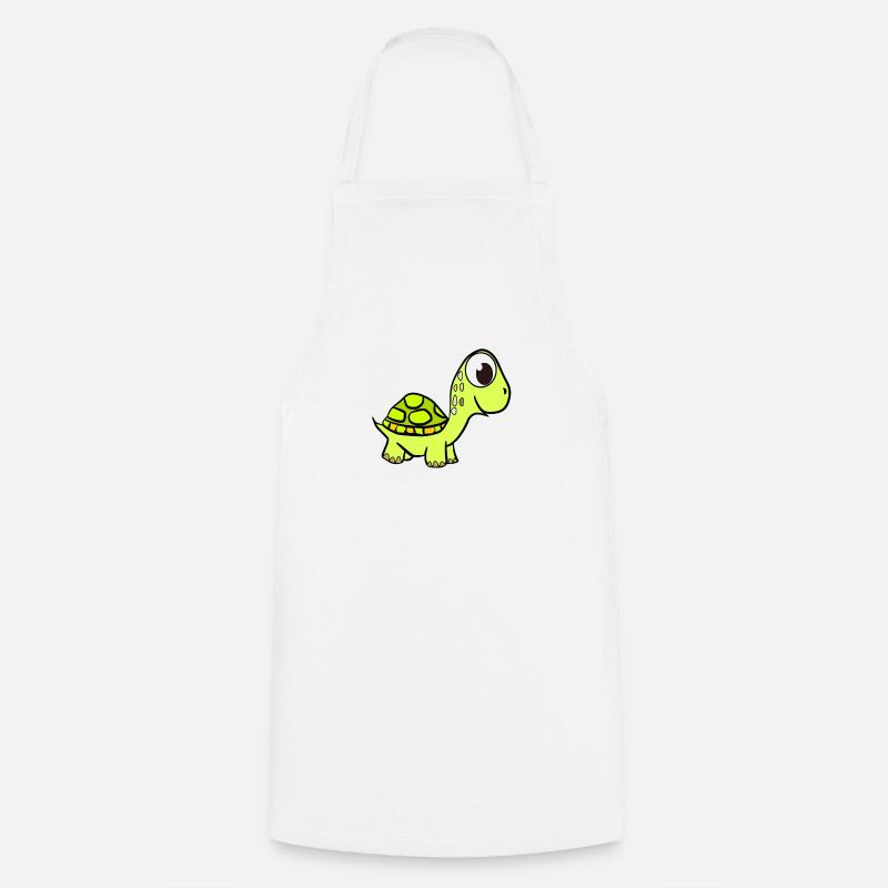 Sweet turtle turtles - Cooking Apron - white