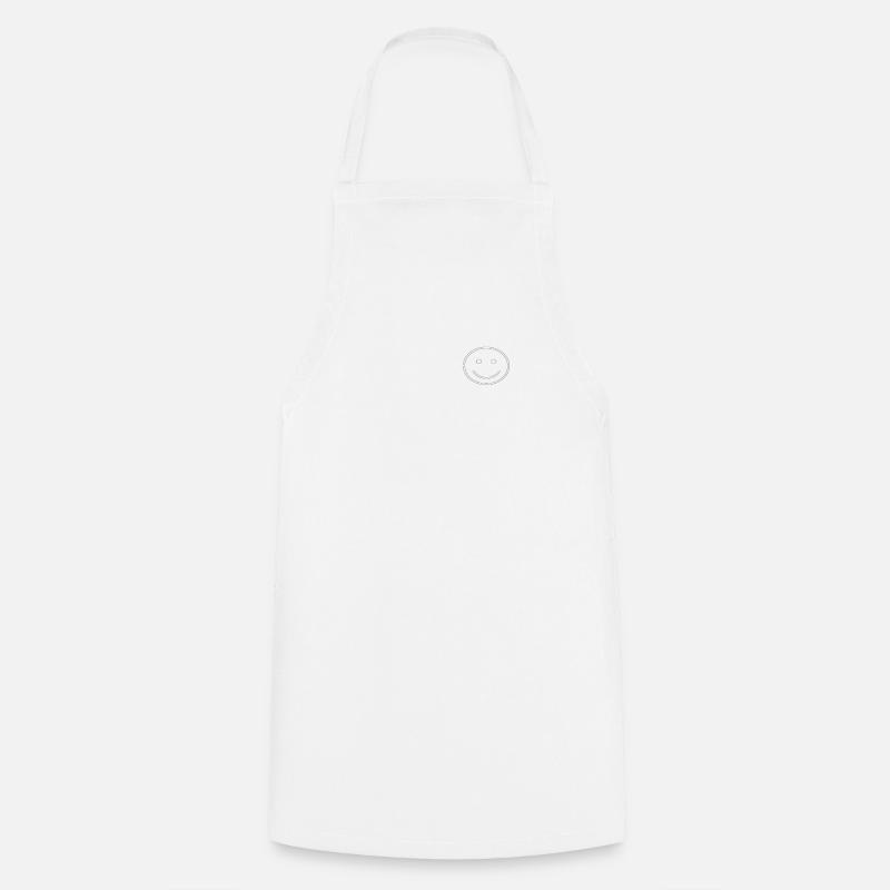 PEACE LOVE HAPPINESS - Cooking Apron - white