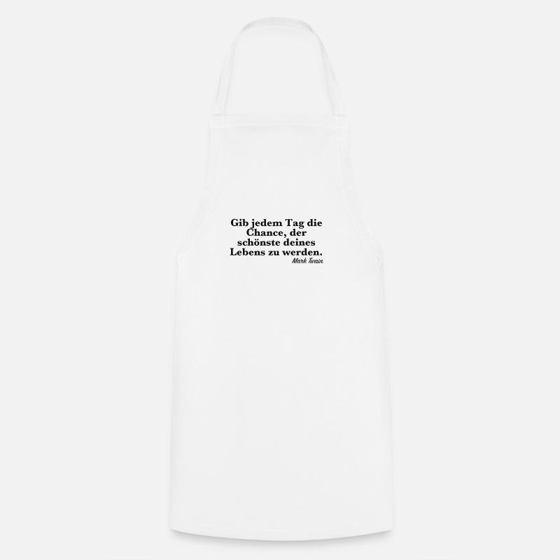 Citation célèbre - Tablier de cuisine - blanc