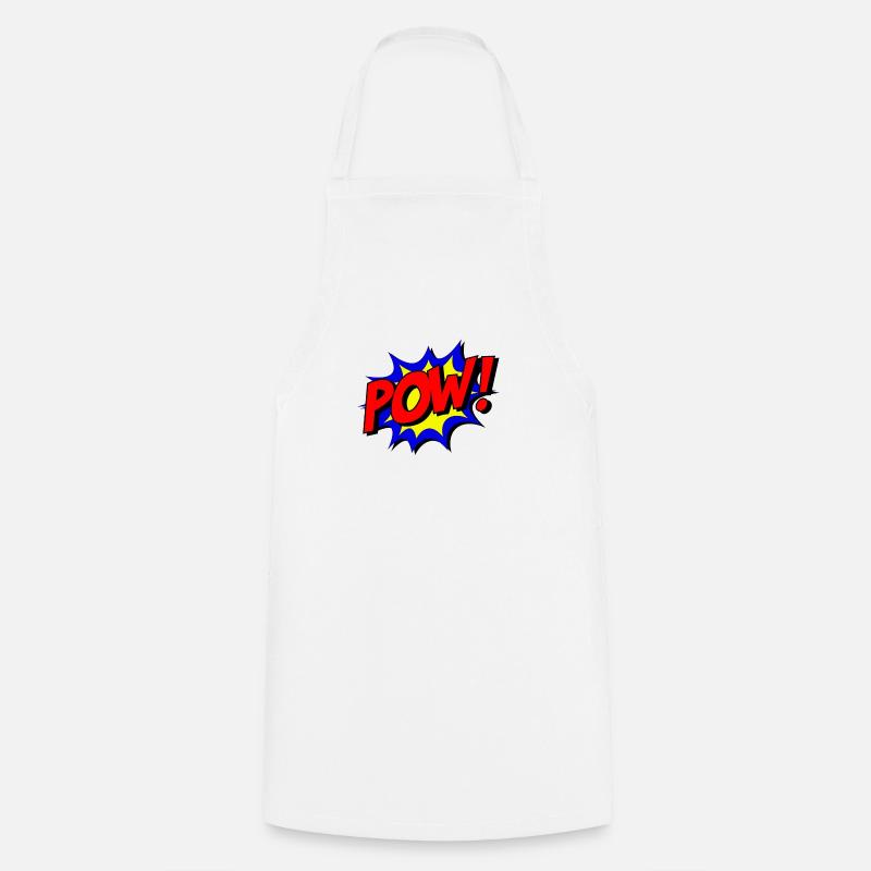 POW! - Cooking Apron - white