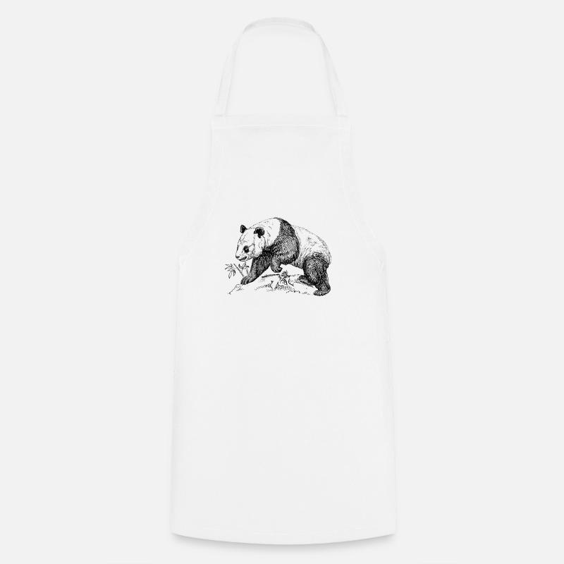 Panda bear - Cooking Apron - white