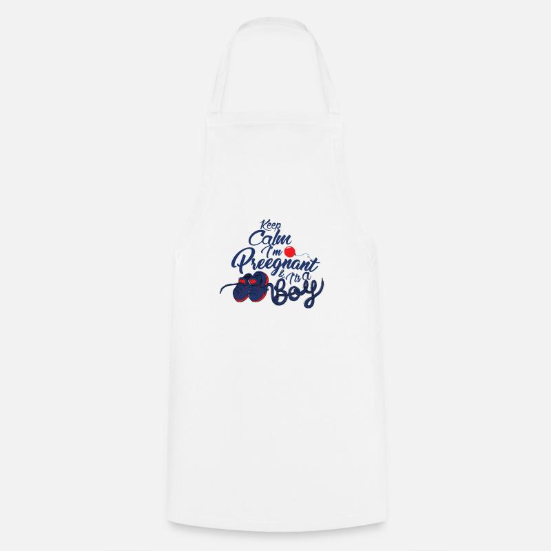 idée de cadeau naissance bébé enfant né naissance - Tablier de cuisine - blanc