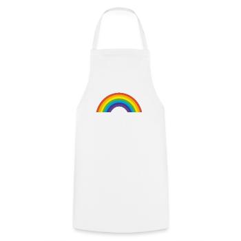 Love is Love Love is Love Rainbow Design - Cooking Apron - white - Front - AI Model Male 185 dark (185cm)
