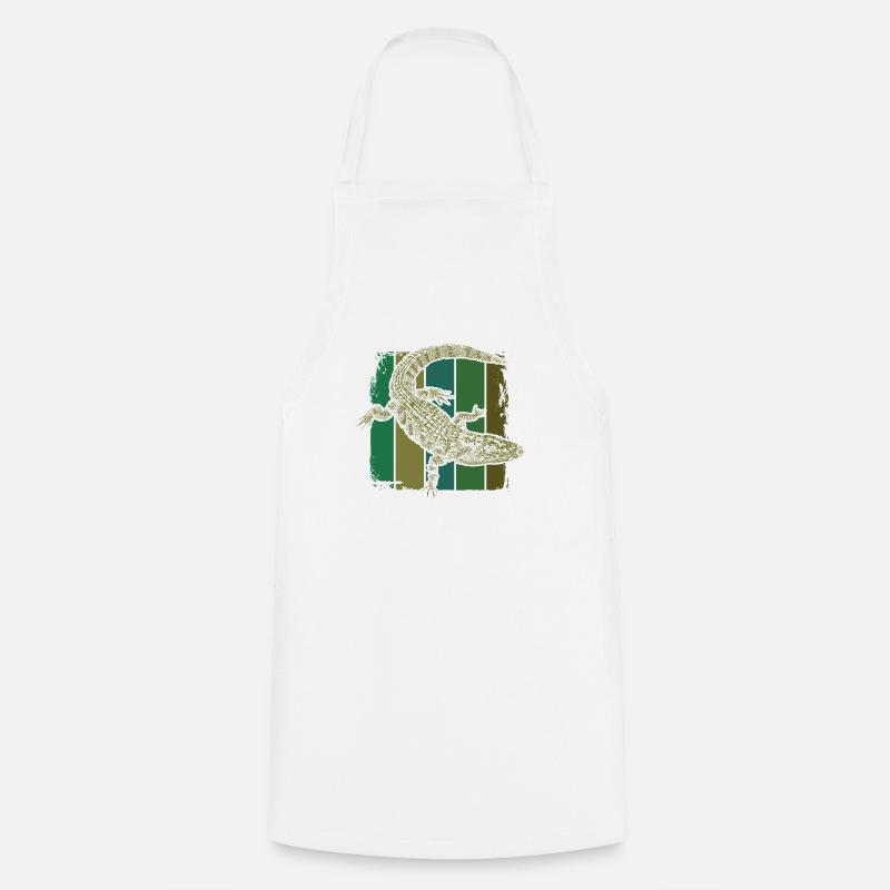 Crocodile - Tablier de cuisine - blanc