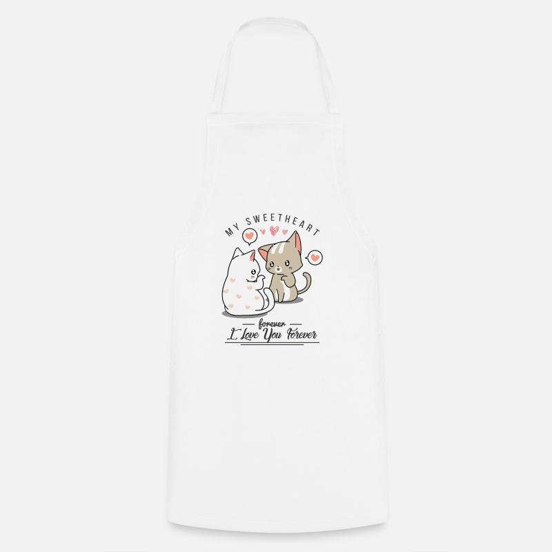 cute cats - Cooking Apron - white