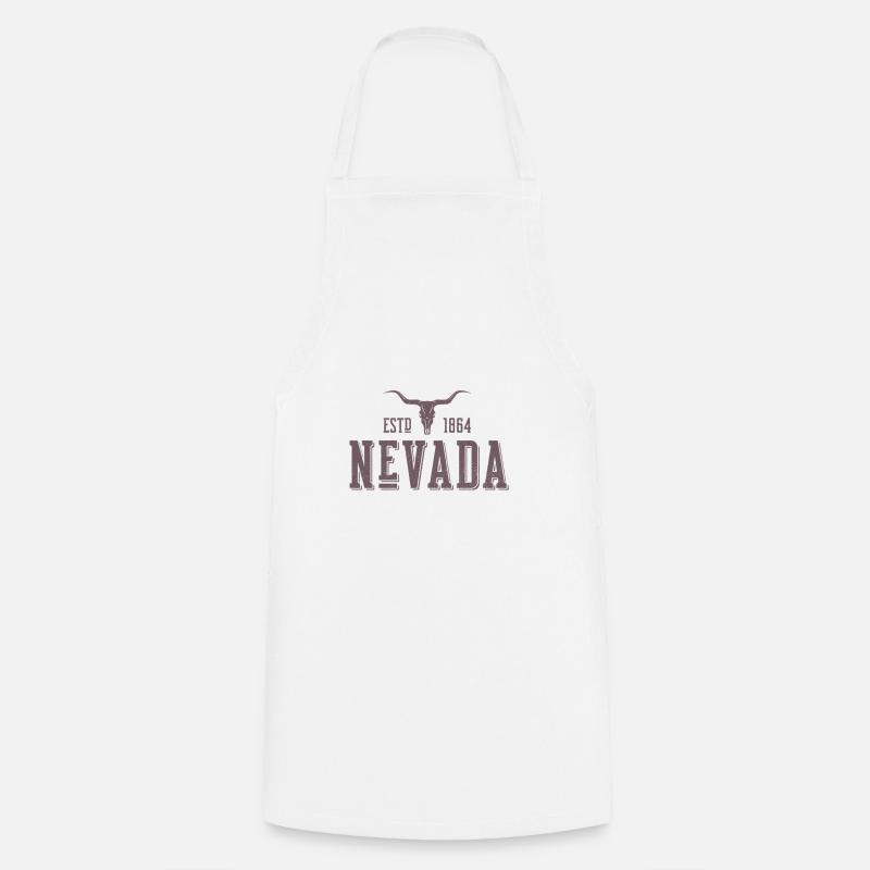 État du Nevada État du Nevada - Tablier de cuisine - blanc