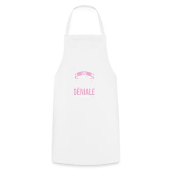 je suis une Formatrice - Tablier de cuisine - blanc - Devant - AI Model Male 185 dark (185cm)
