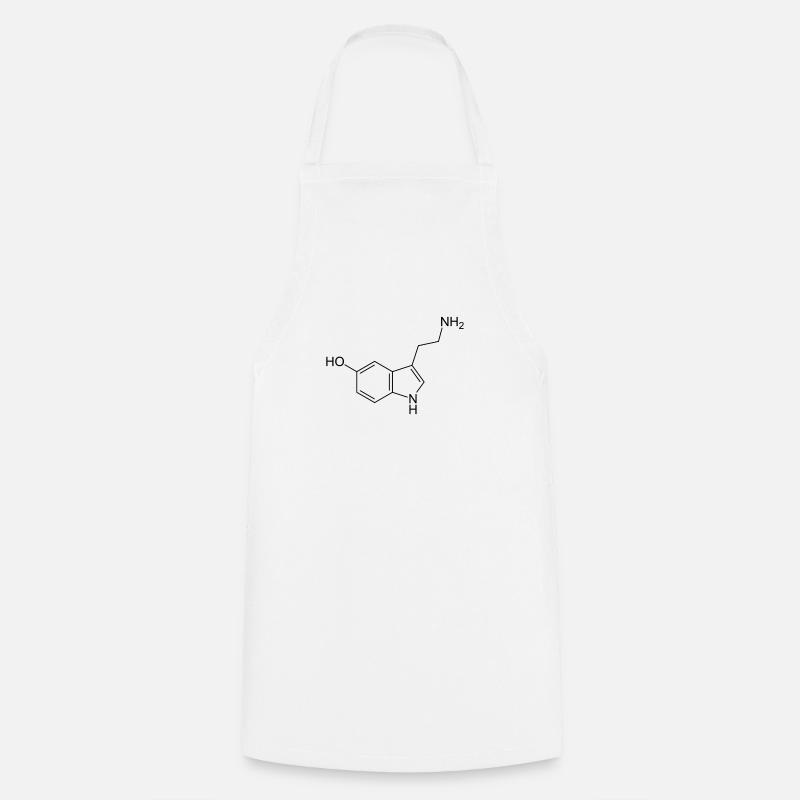 serotonin - Cooking Apron - white
