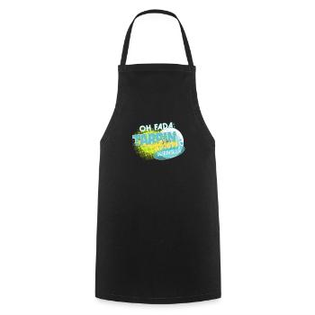 Oh fada on est Tarpin Bien à Marseille - Tablier de cuisine - noir - Devant - AI Model Male 185 dark (185cm)