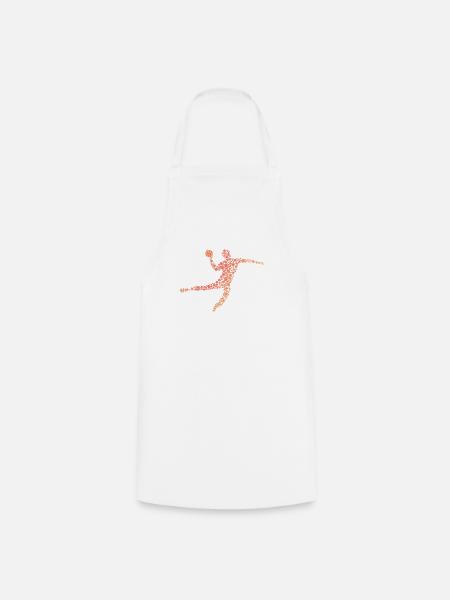 Handball Werfer - Kochschürze - Weiß