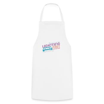 Funny VHS VCR Vintage 90s 80s Shirt Gift - Cooking Apron - white - Front - AI Model Male 185 dark (185cm)
