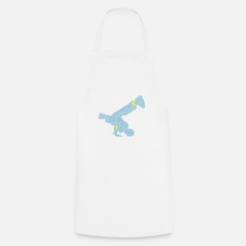 Break Dance 3 - Cooking Apron - white