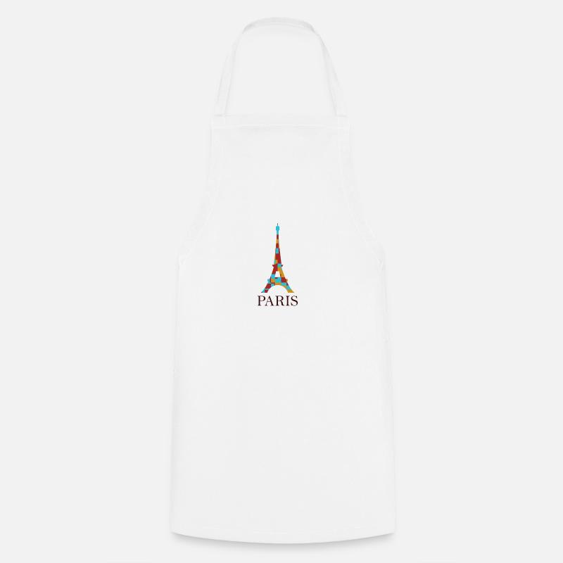tour Eiffel - Tablier de cuisine - blanc