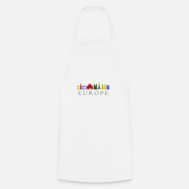 skyline europe - Cooking Apron - white