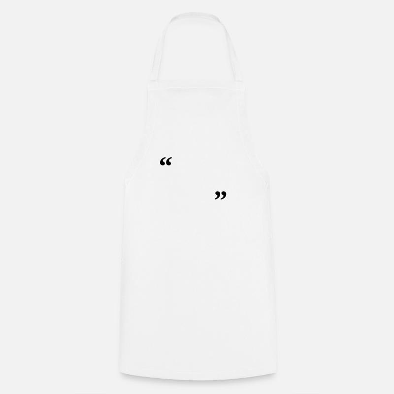 write on it - Cooking Apron - white