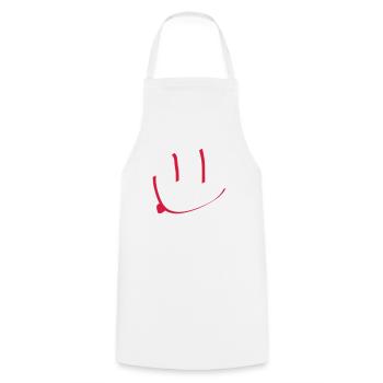 smile - Cooking Apron - white - Front - AI Model Male 185 dark (185cm)