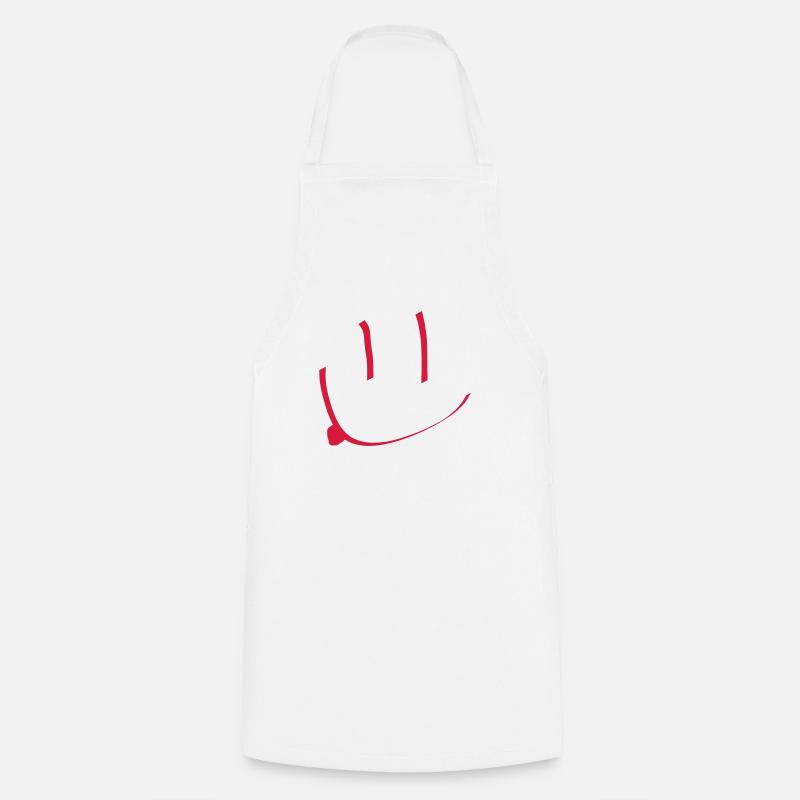 smile - Cooking Apron - white