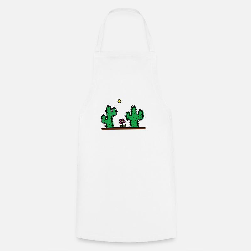cactus - Tablier de cuisine - blanc