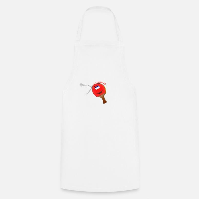 table tennis - Cooking Apron - white