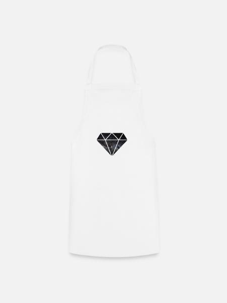 Diamant in Space - Kochschürze - Weiß