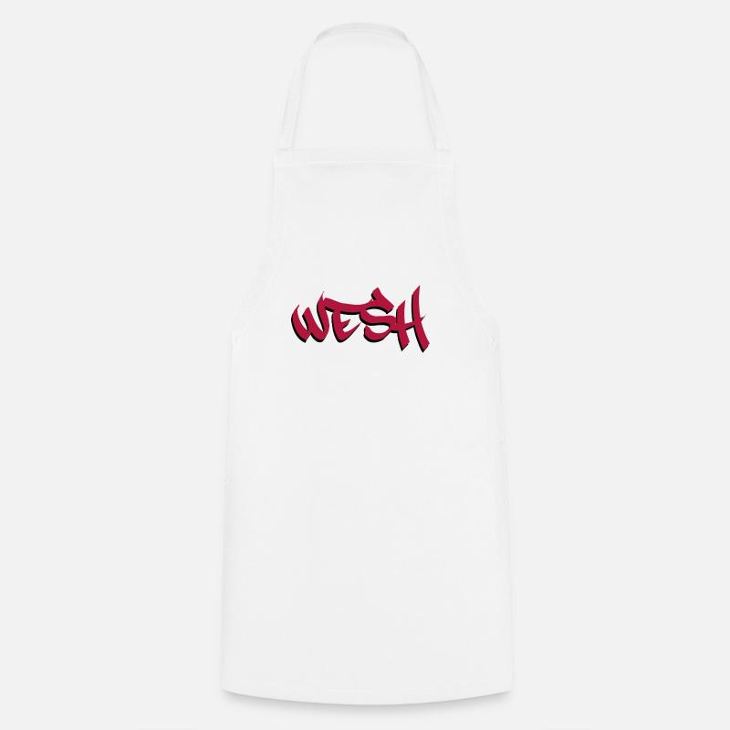 WESH Tag - Cooking Apron - white