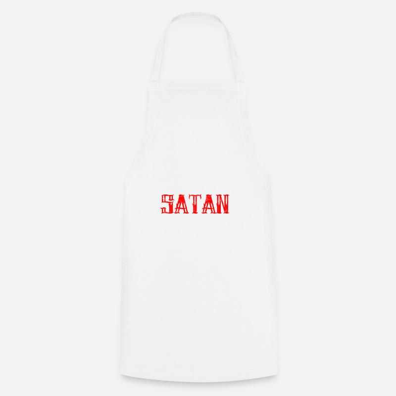 Not Satan today !! - Cooking Apron - white
