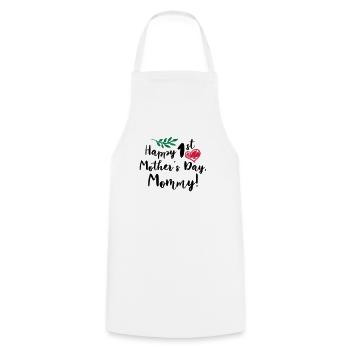 Baby Gifts For All Mothers Day Gift Happy 1st Moth - Cooking Apron - white - Front - AI Model Male 185 dark (185cm)