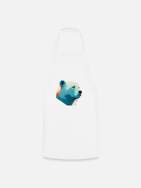 Eisbär - Kochschürze - Weiß