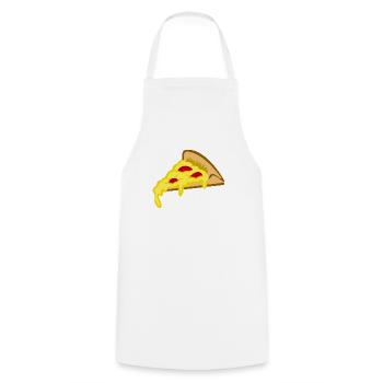 pizza pizzeria food food restaurant62 - Cooking Apron - white - Front - AI Model Male 185 dark (185cm)