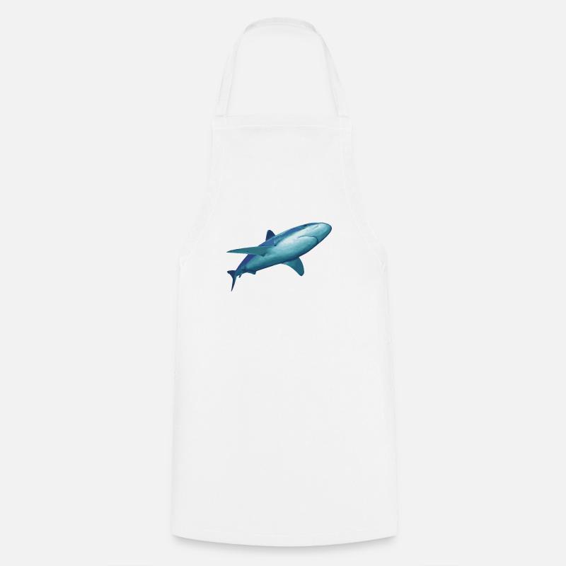 Requin - Tablier de cuisine - blanc