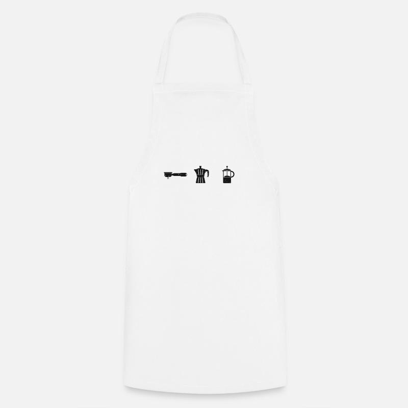 Coffee Dad Dad Caffeine Espresso Gift - Cooking Apron - white