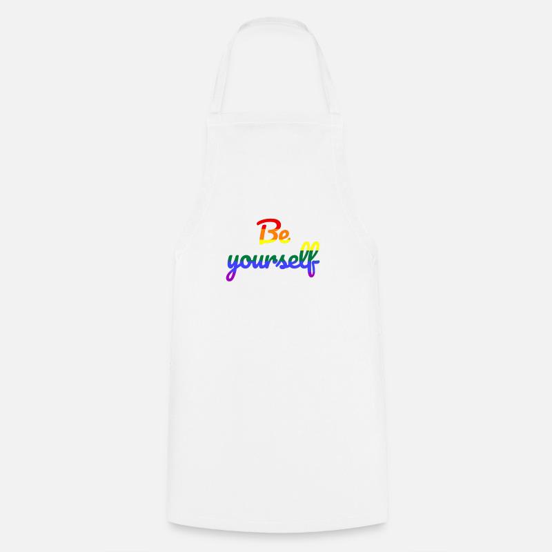 Be yourself - Kochschürze - Weiß
