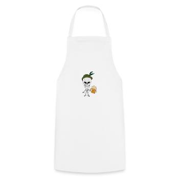 Skeleton - Cooking Apron - white - Front - AI Model Male 185 dark (185cm)