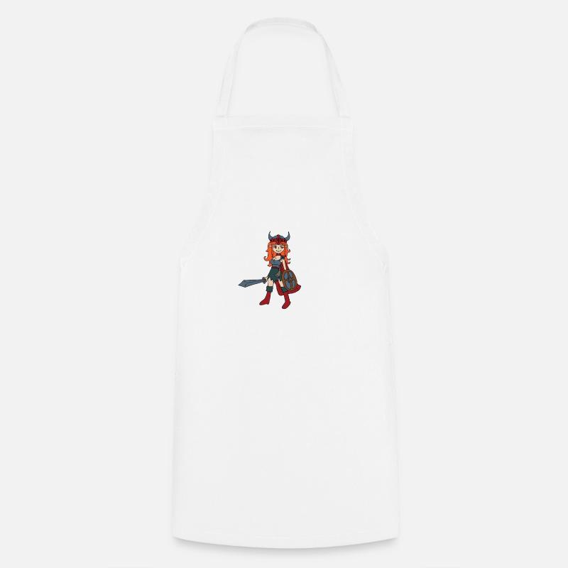 Viking Shieldmaiden - Cooking Apron - white