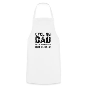 Vélo Dire Papa Vélo De Montagne Vélo - Tablier de cuisine - blanc - Devant - AI Model Male 185 dark (185cm)
