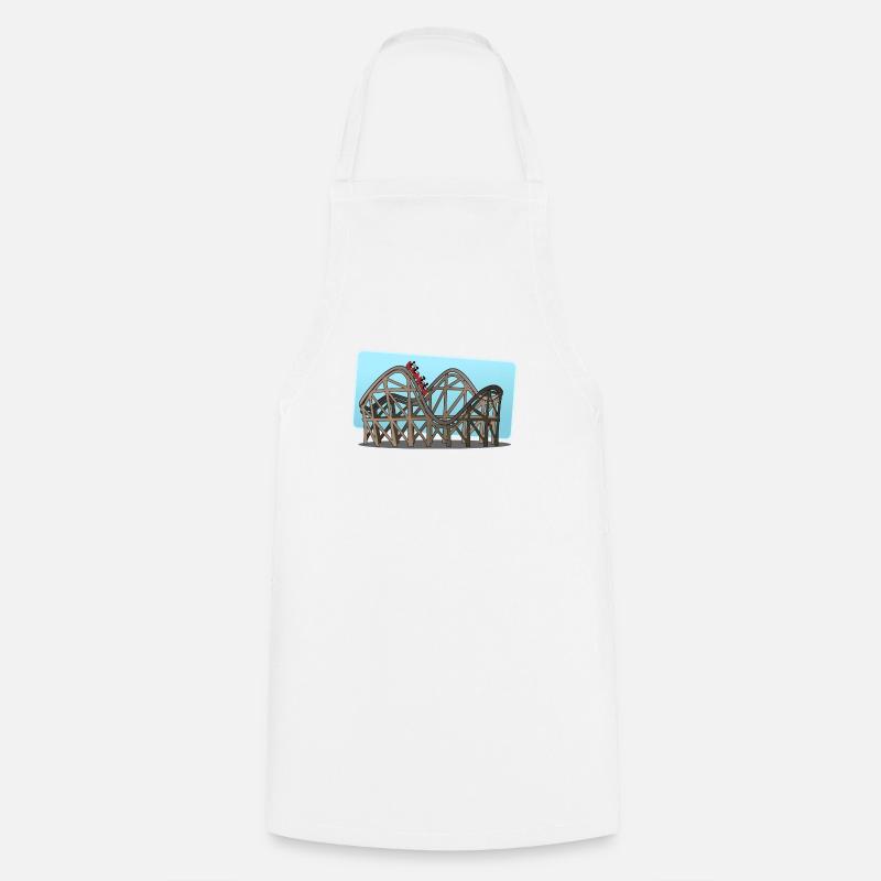 roller coaster - Cooking Apron - white