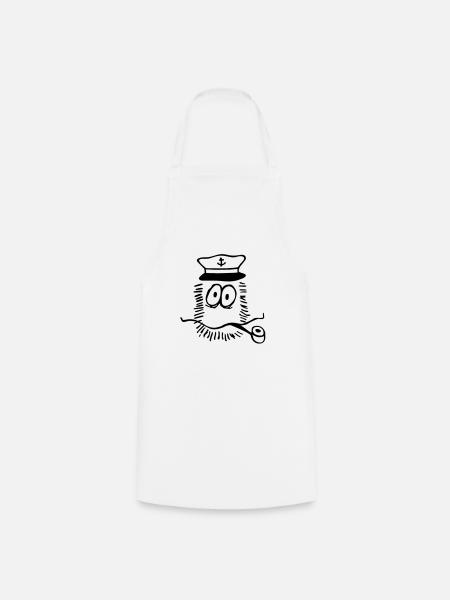 Capitaine - Tablier de cuisine - blanc