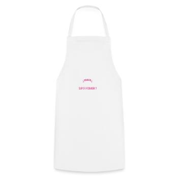 Lionne qui déchire super pouvoir femme - Tablier de cuisine - blanc - Devant - AI Model Male 185 dark (185cm)