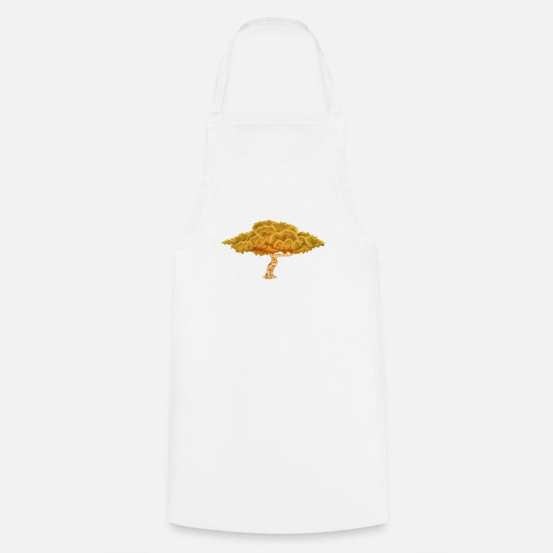 arbre d'automne - Tablier de cuisine - blanc