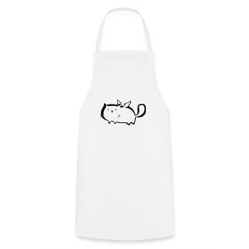 Chubby cute cat Angel with angel wings. Kids - Cooking Apron - white - Front - AI Model Male 185 dark (185cm)