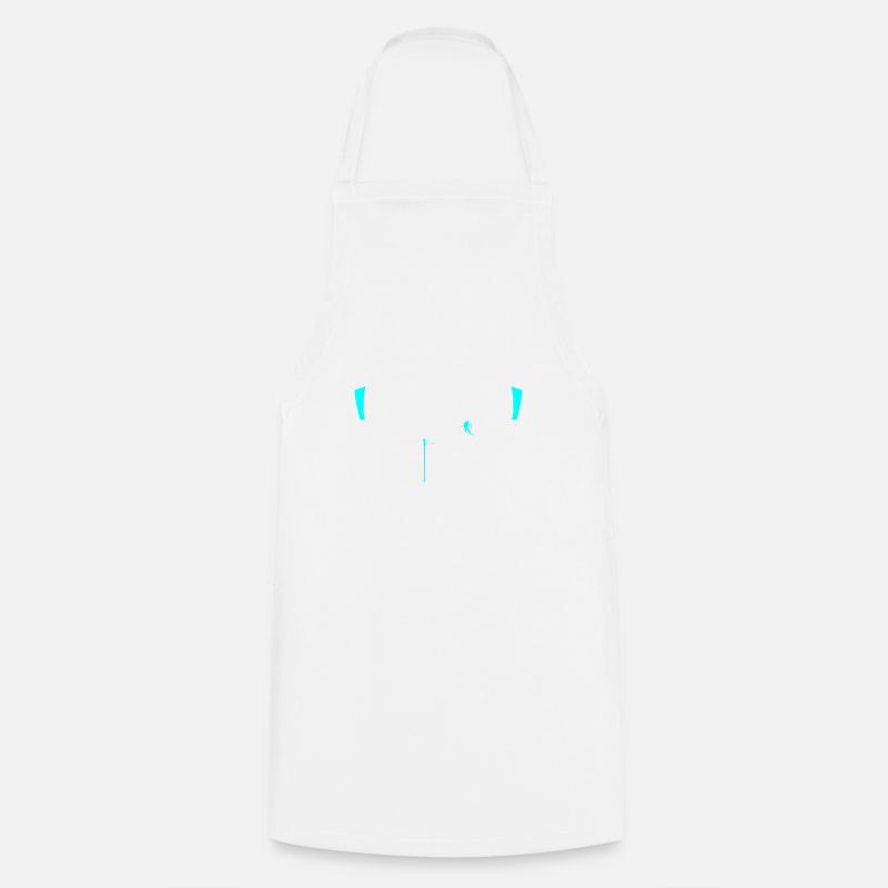 Ski goggles skiing - Cooking Apron - white