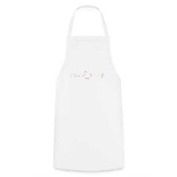 Skyline Berne. La capitale comme idée cadeau. - Tablier de cuisine - blanc - Devant - AI Model Male 185 dark (185cm)